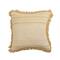 Hello Honey® Yellow & Cream Woven Recycled Cotton Blend Pillow Cover with Fringe